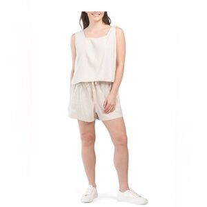 LUCKY BRAND | NWT Women’s 2 Piece Linen Blend Tank and Shorts Set XL